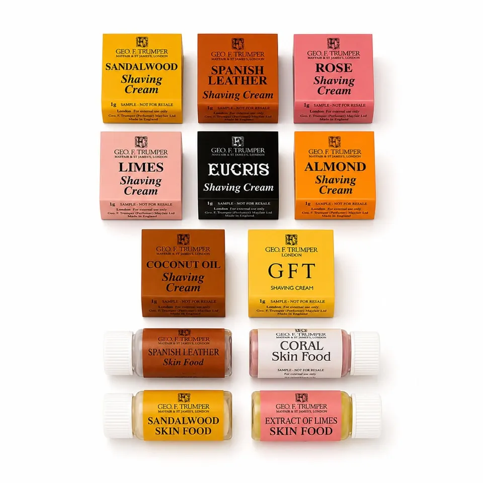 geo-f-trumper-rasur-sample-pack-8-cremes-4-skin-foods image 1