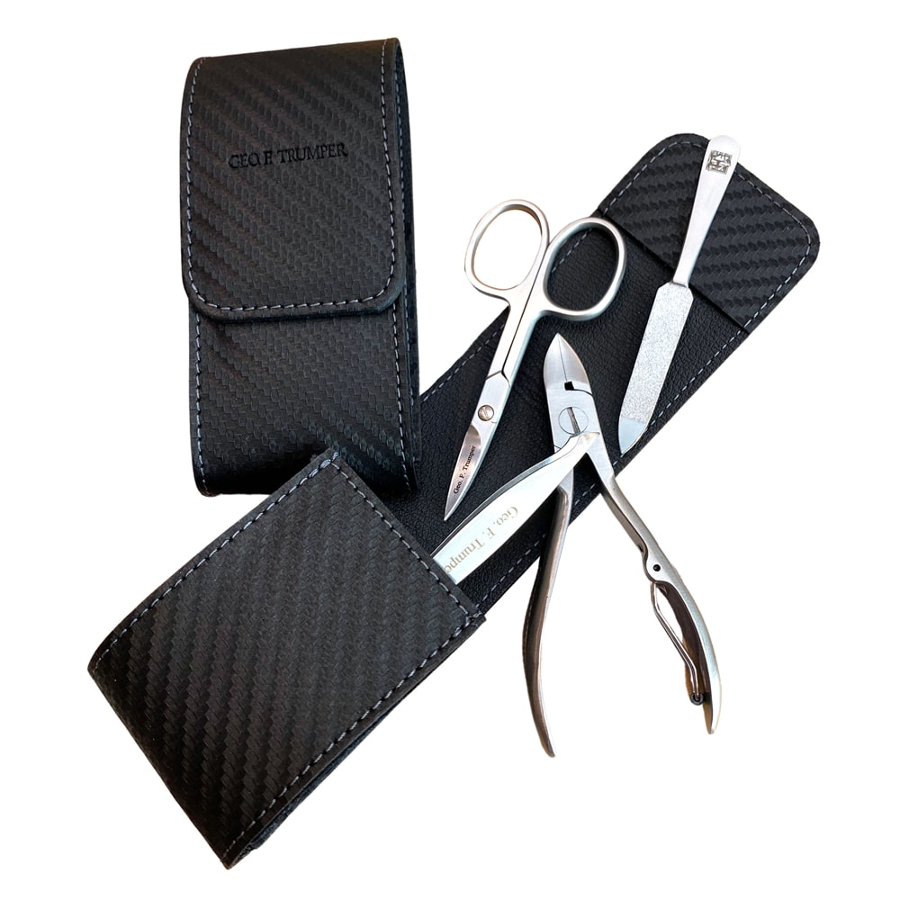 geo-trumper-carbon-manik-re-set-4-teilig-edelstahl-im-lederetui image 1
