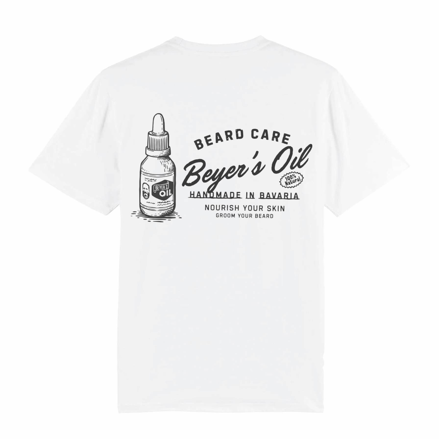 beyer-s-oil-t-shirt-bottle-weiss-bio-baumwolle image 2