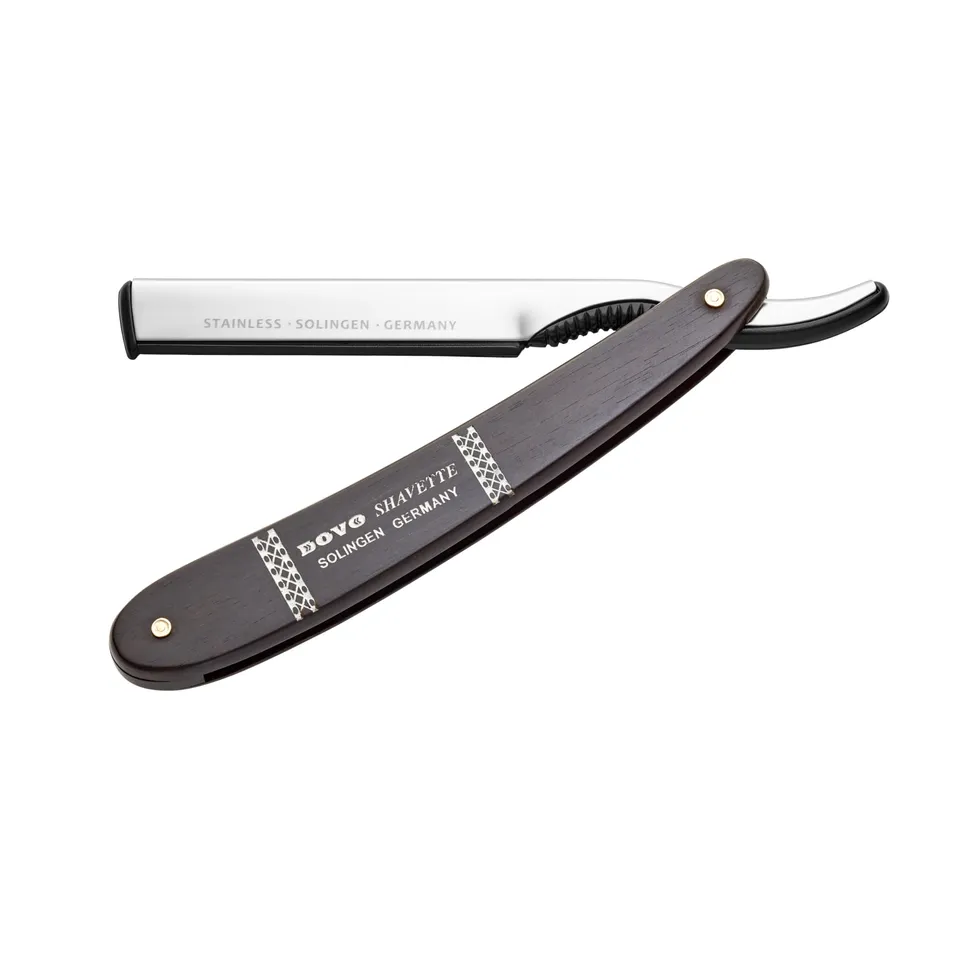 dovo-shavette-rasiermesser-edelstahl-ebenholz-wechselklinge image 1