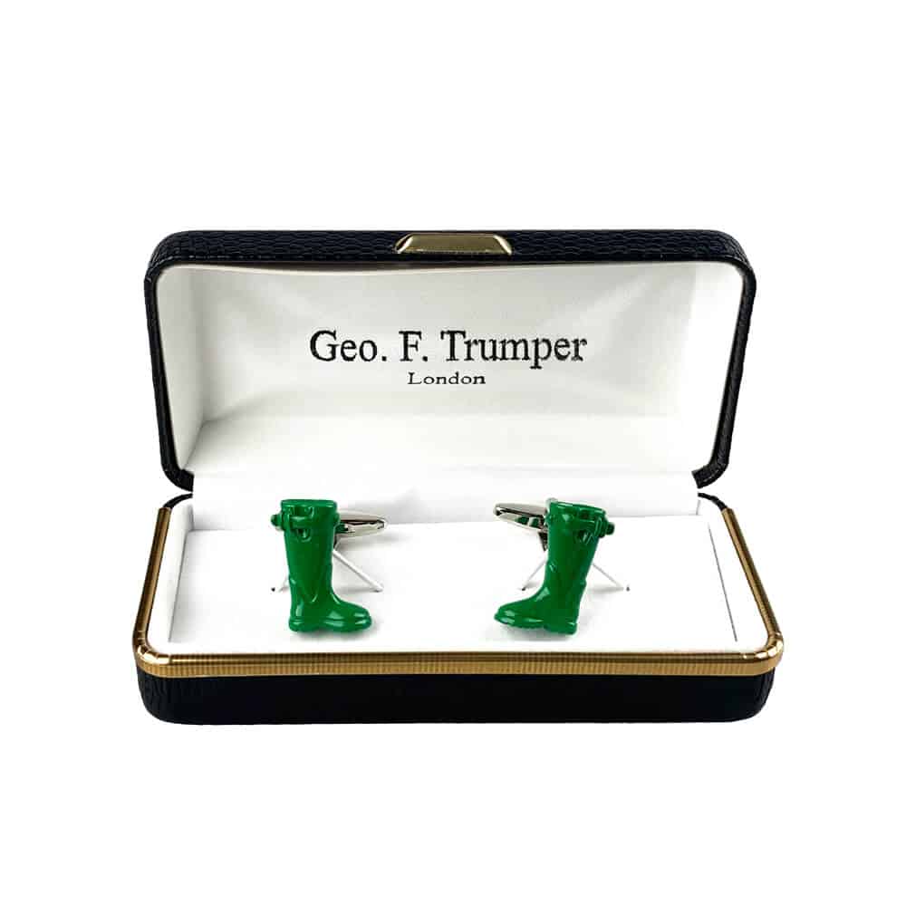 geo-trumper-green-wellington-boot-manschettenkn-pfe-mit-box image 1