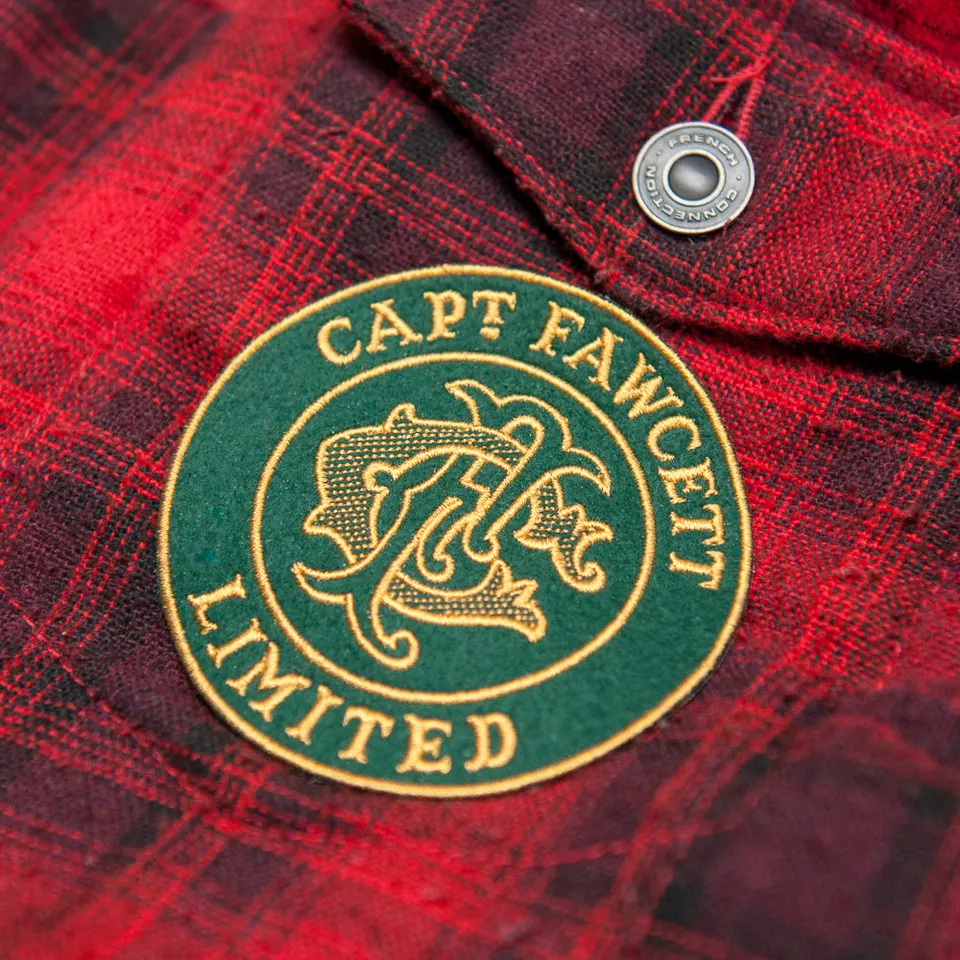 captain-fawcett-embroidered-felt-patch-filzaufn-her image 1