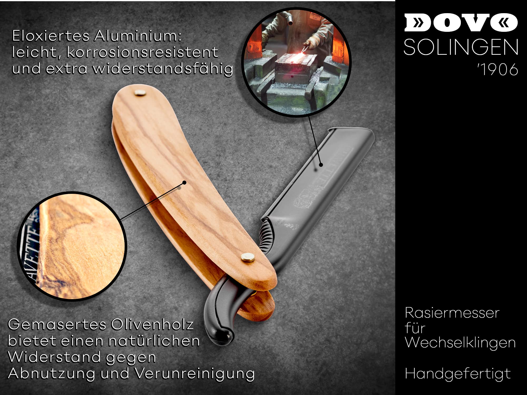 dovo-shavette-rasiermesser-olivenholz-wechselklingen-barber-messer image 4