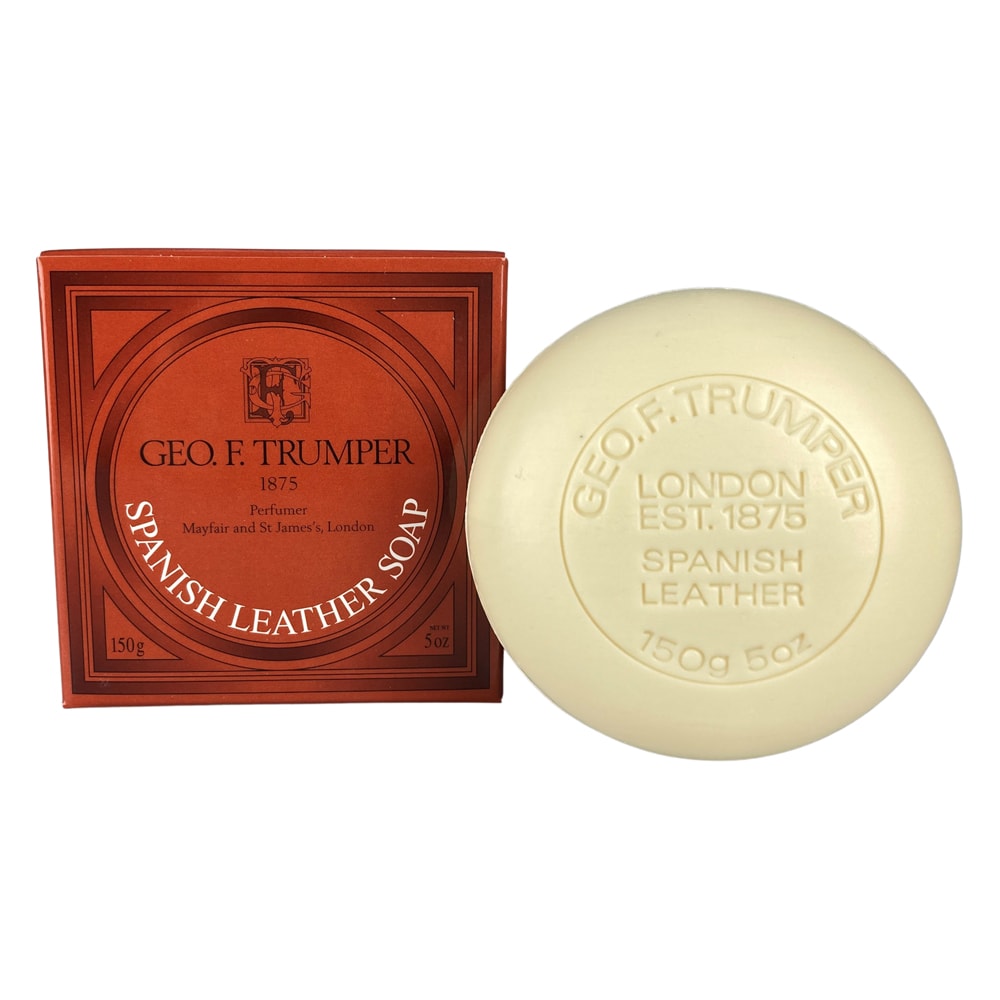 geo-trumper-spanish-leather-bath-soap-bade-seife-150-g-dreifach-gemahlen image 1
