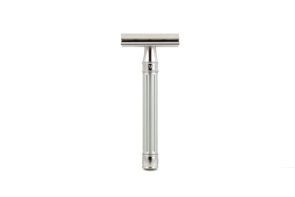 edwin-jagger-3one6-rasierhobel-edelstahl-silber-gerillt image 1